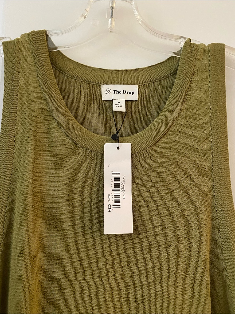 NWOT The Drop Women's Olive Green Sleeveless Maxi Dress